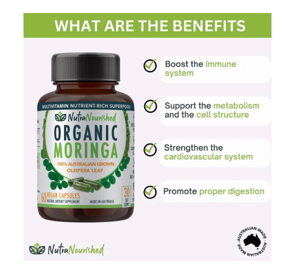 Moringa Leaf Capsules Organic - Image 2