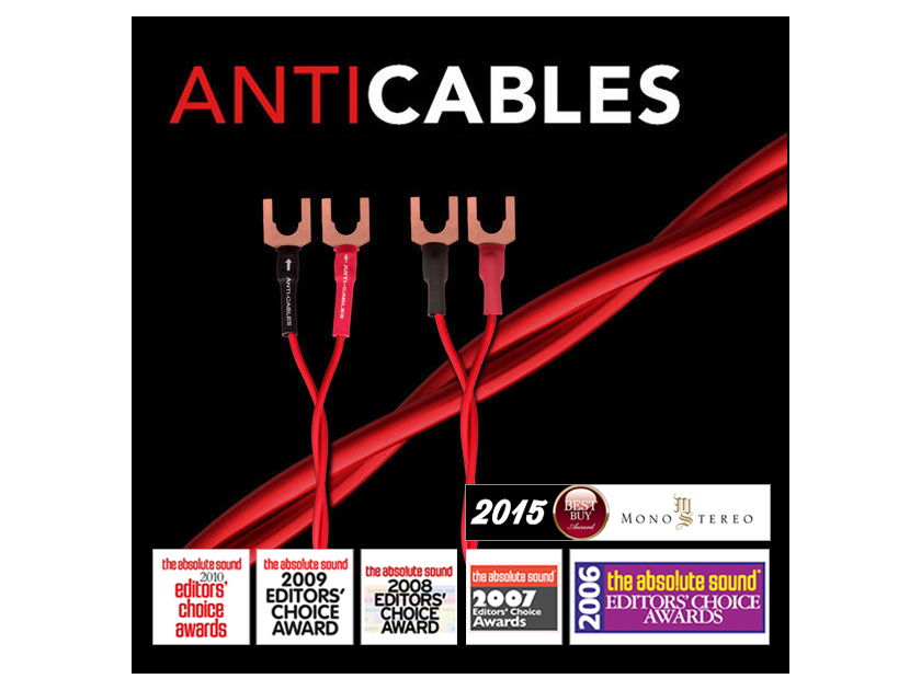 ANTICABLES Level 2 "Performance Series" 5 foot Speaker wires