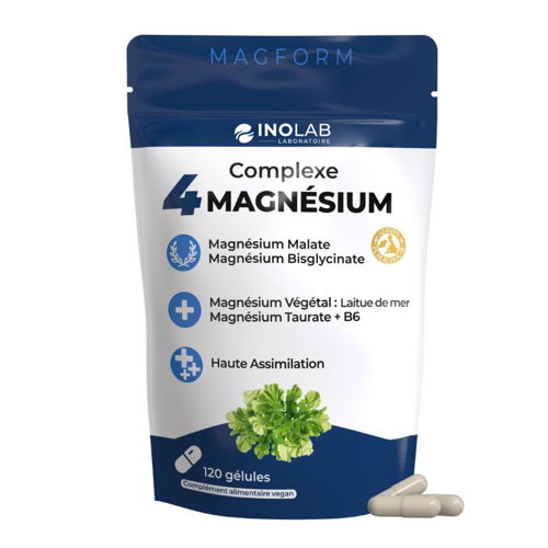 Magform - Complexe de 4 formes de Magnésium + Vitamine B6