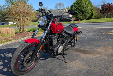2016 YAMAHA BOLT R-SPEC motorcycle for rent near Mount Airy, MD