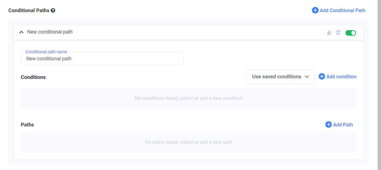 Adding a Conditional Path