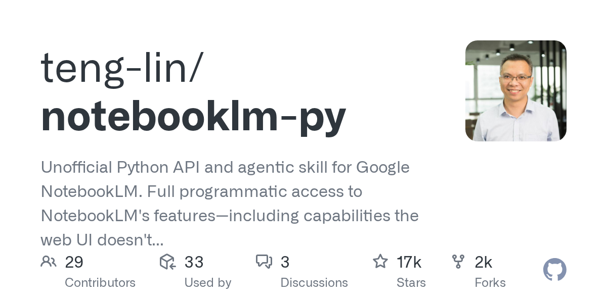 Unofficial Python API for Google NotebookLM