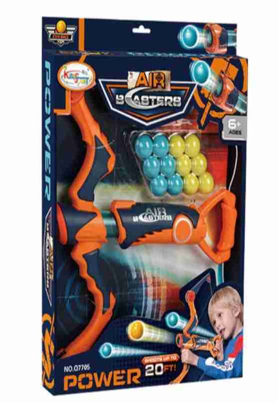 Air Power Bow & Arrow Soft Foam Ball Gun (Random Column and Designs will be sent) - Image 3
