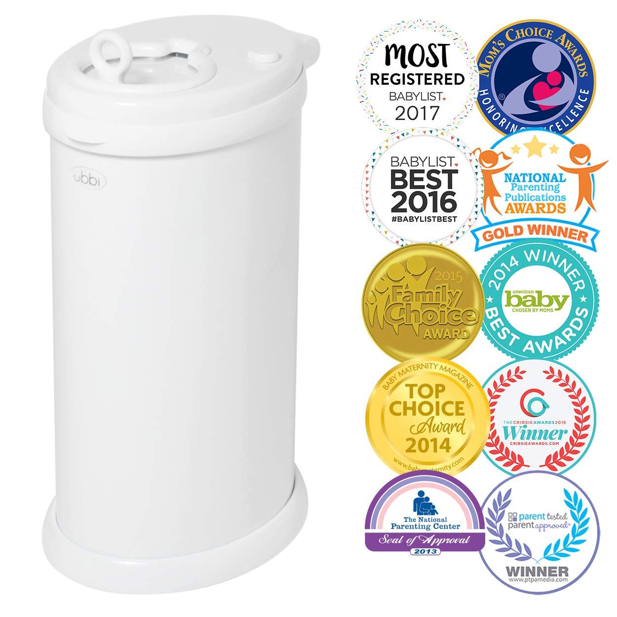 Ubbi Steel Diaper Pail vs Munchkin Step Series Diaper Pail