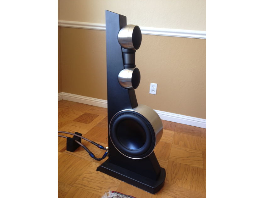 Anthony Gallo Reference 3.5 Speaker Pair Black and Steel - Sharp