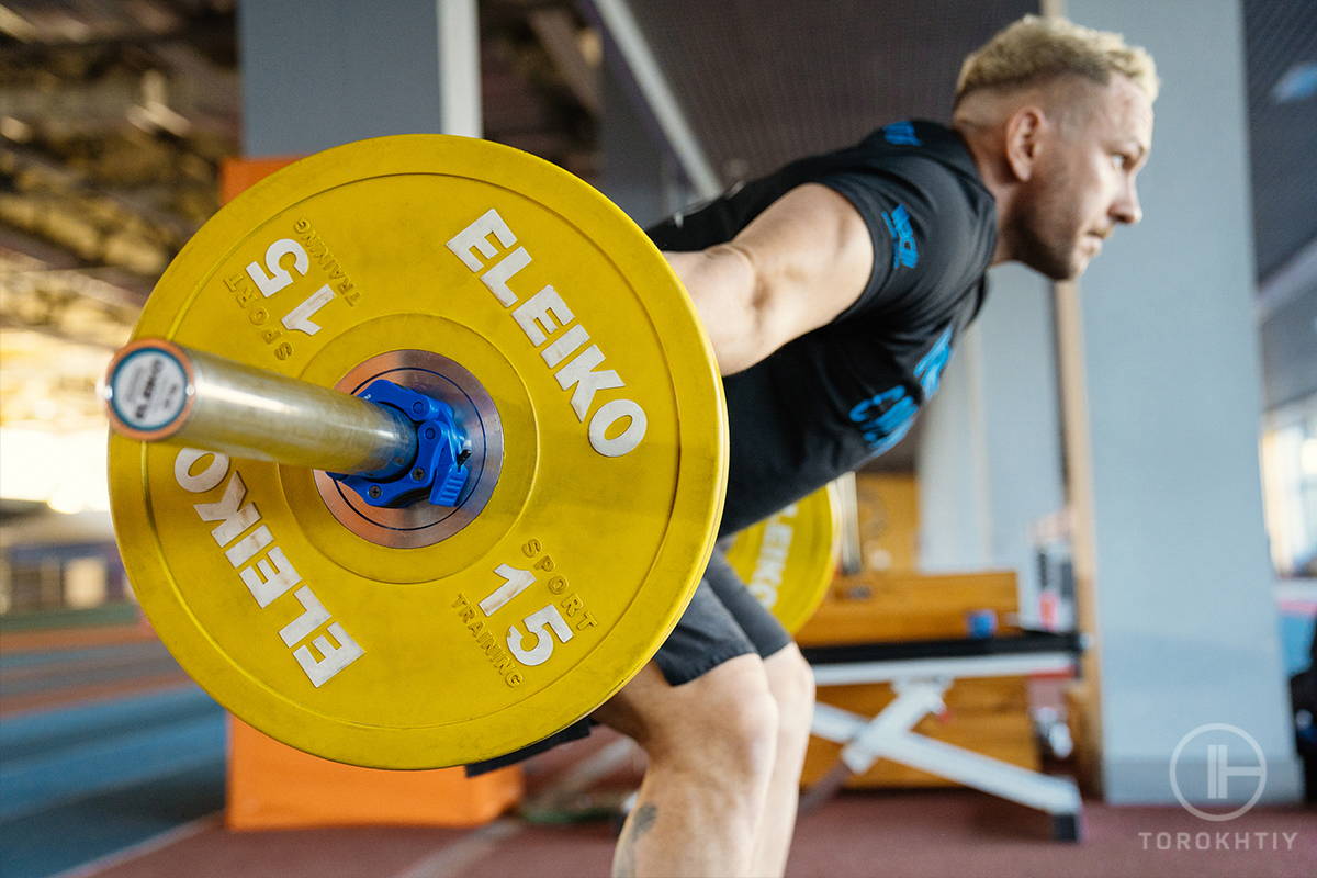 athlete deadlift yellow disc athlete deadlift yellow disc
