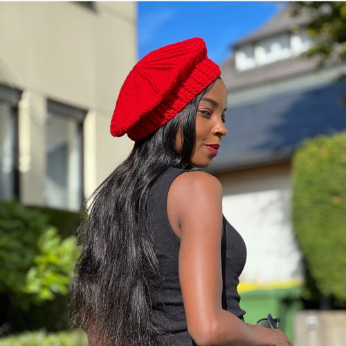 Crochet Beret Hat Written Pattern PDF