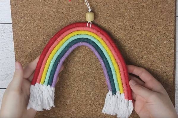 Macrame Rainbow Step 6