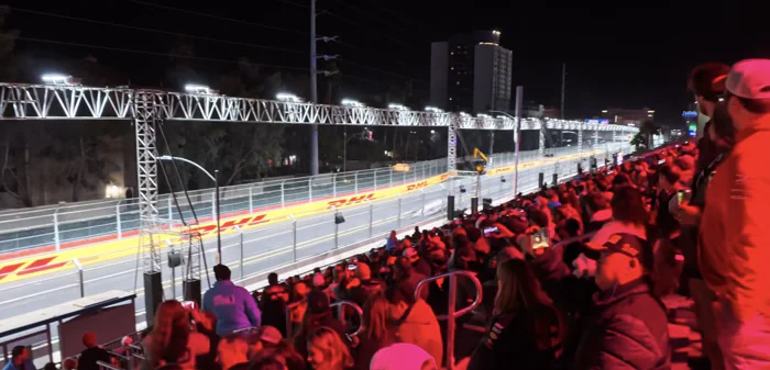 Flamingo Zone view at the Las Vegas Grand Prix