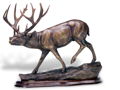 Mule Deer Sculpture The Muley Sneak by Terrell O'Brien