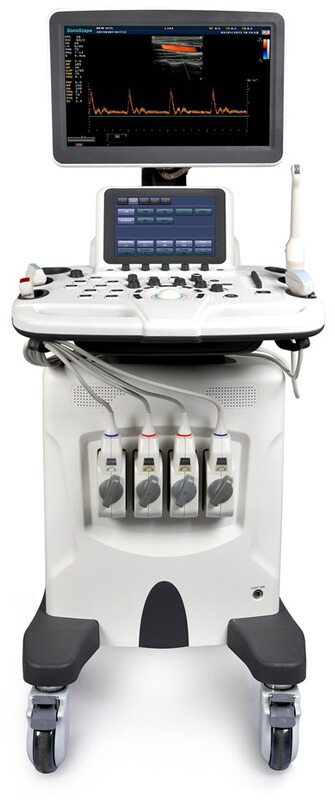 Ultrasound Portable Color Doppler Sonoscape S30  w/2 probes; Convex  + Linear and Thermal Printer