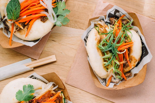 Photo of Chicken Bao Buns with Crunchy Broccoli Salad