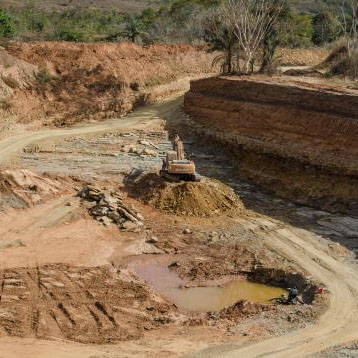 Alluvial mining