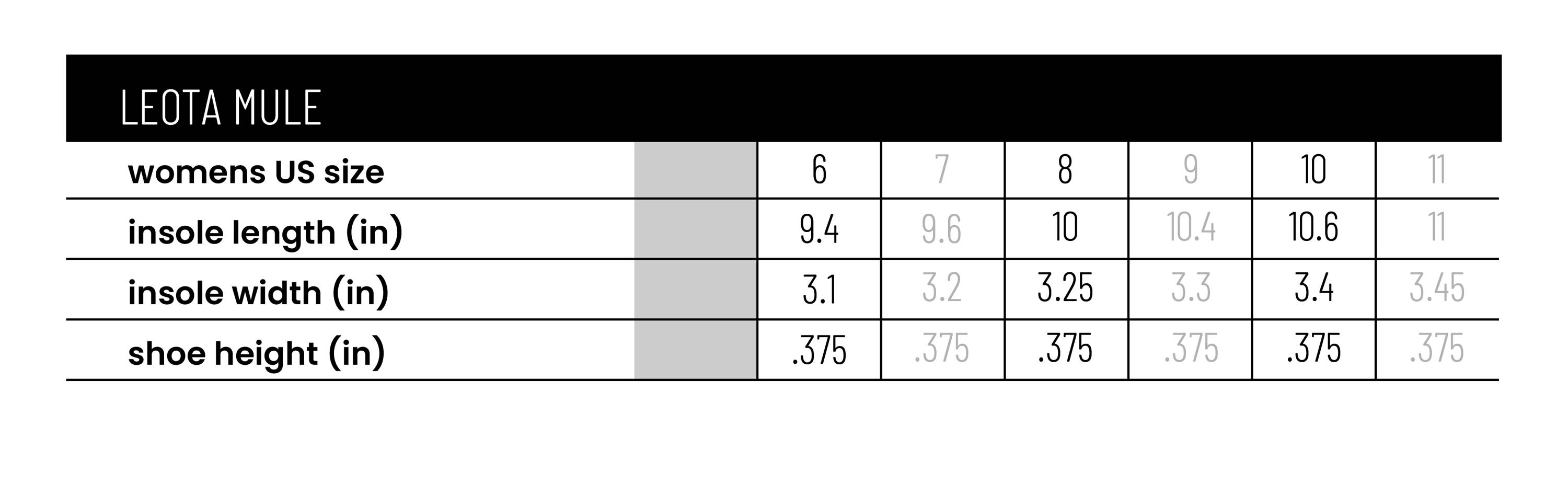 Size Chart – Chooka