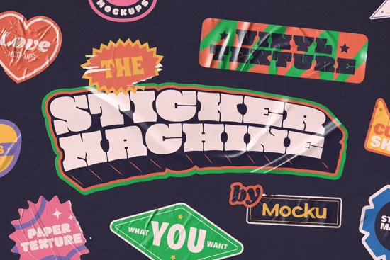 The Sticker Mockup Machine (Custom shape)Thumbnail