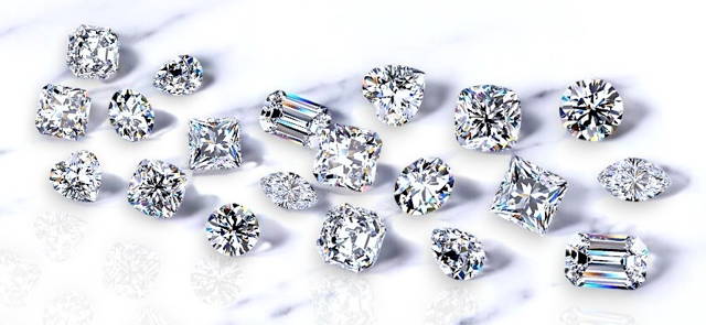 Raphael cut diamond eternity rings