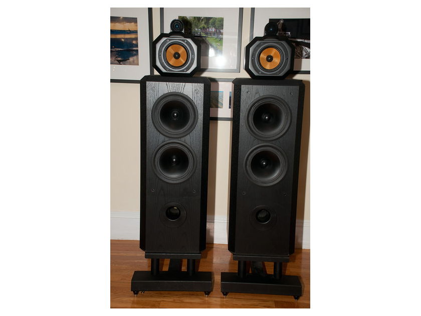 B&W 802 Series III with Sound Anchor Stands