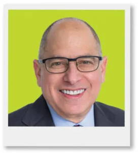 Fred Peck in green background photo frame