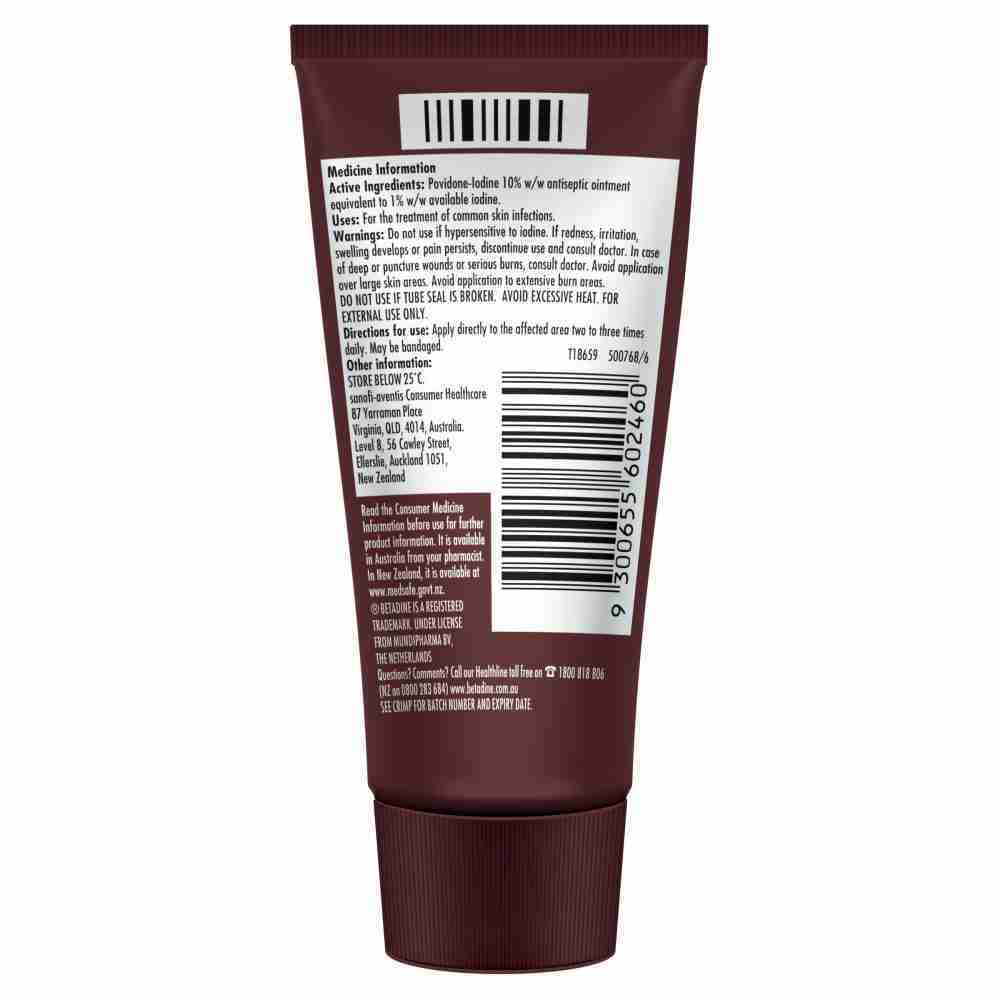 Betadine Antiseptic Ointment 65g ARTG ID 29561 - Image 3