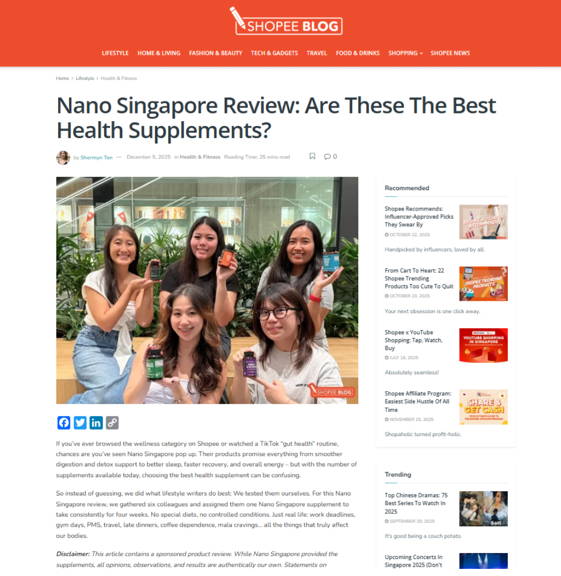 Nano Singapore Partners: PUMA