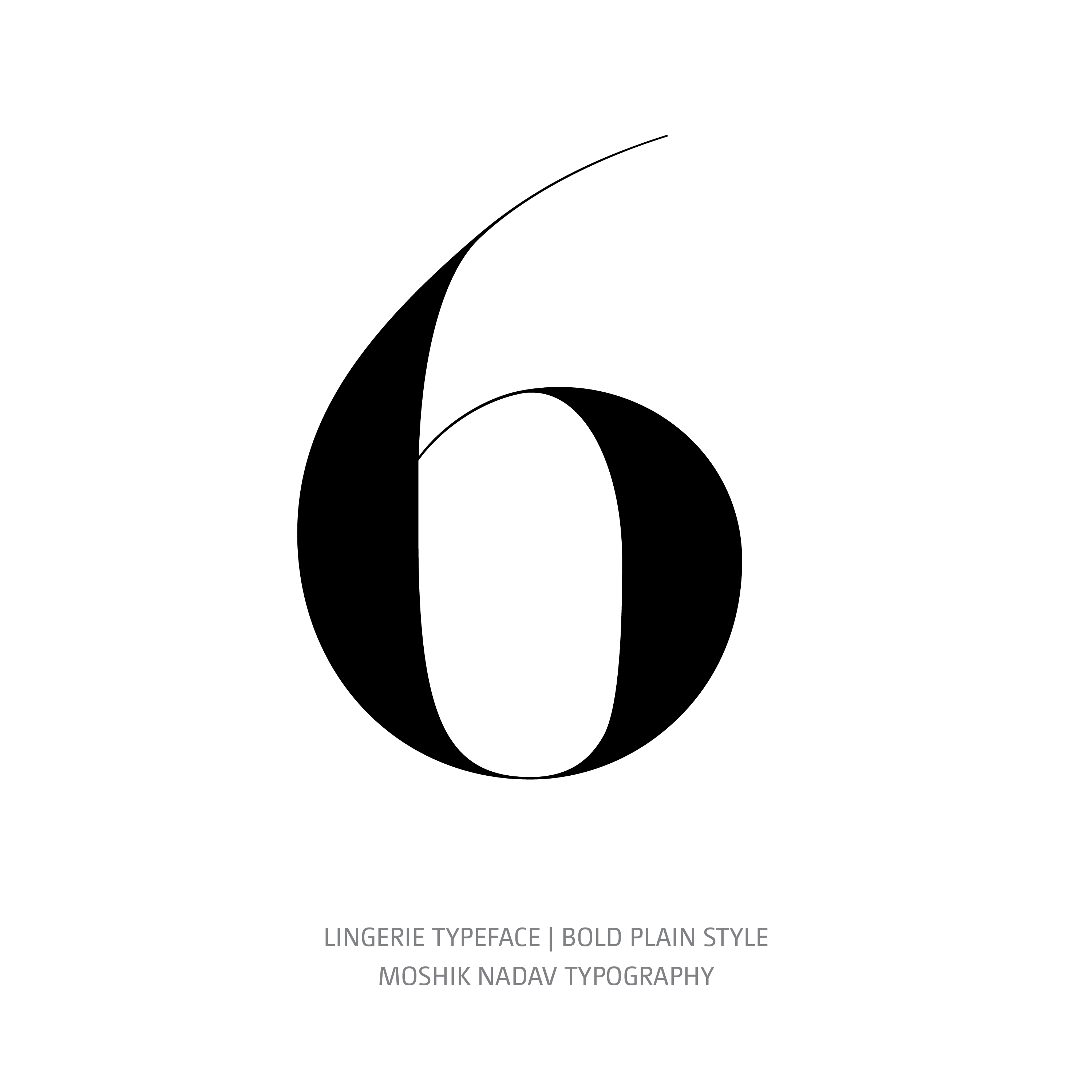 Lingerie Typeface Bold Plain 6