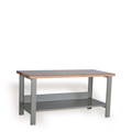 Rousseau Metal Basic Workbench with wood top