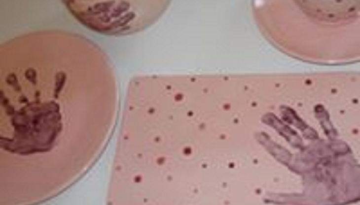 kreativ cafe momentmal tasse und teller