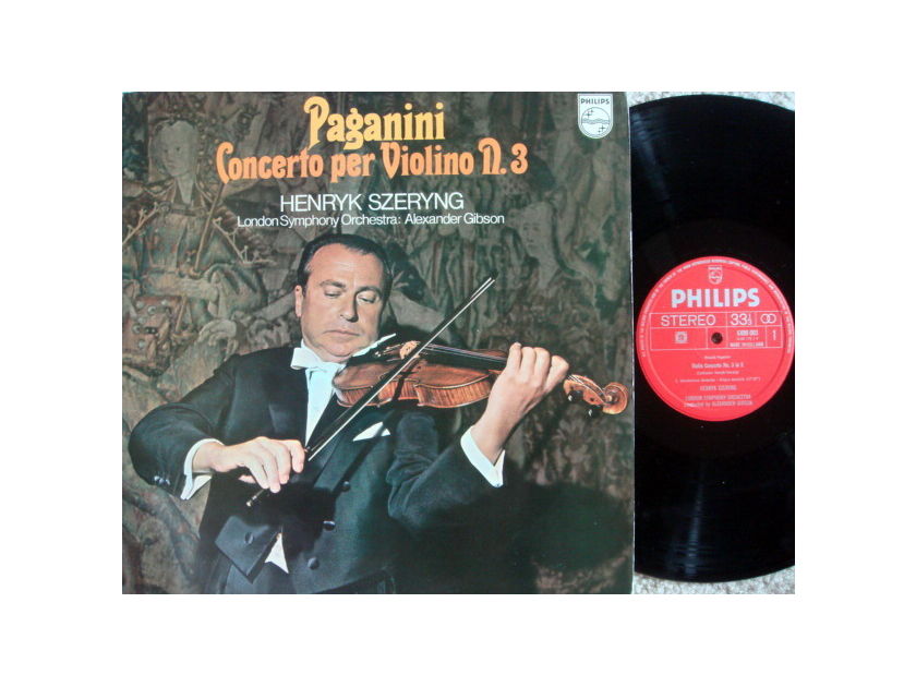 Philips / SZERYNG-GIBSON, - Paganini Violin Concertos No.3,  VG++!