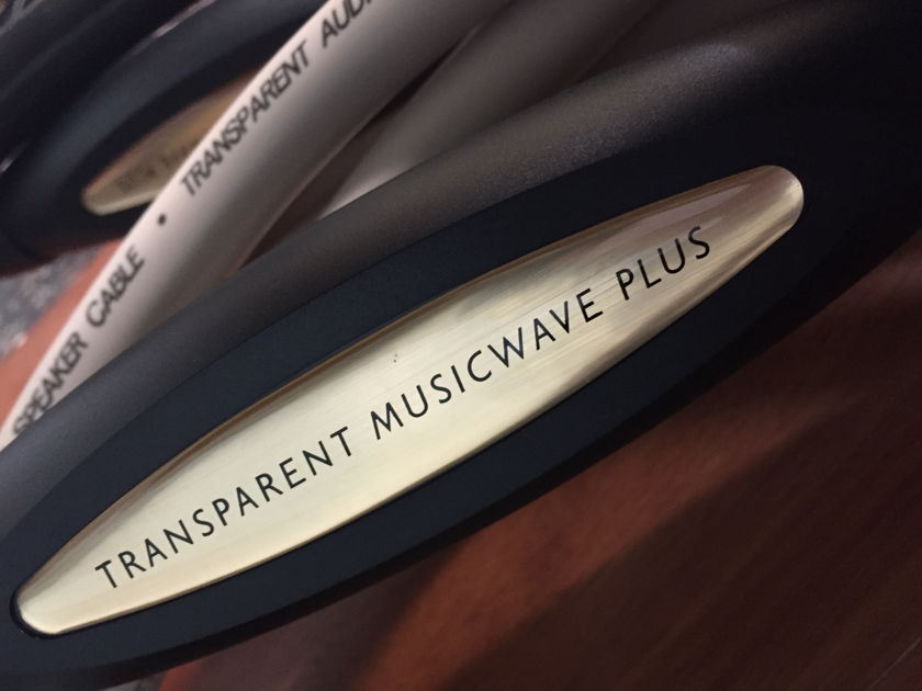 Transparent Audio MusicWave PLUS MM2 12-FT Speaker Cables $398/pr