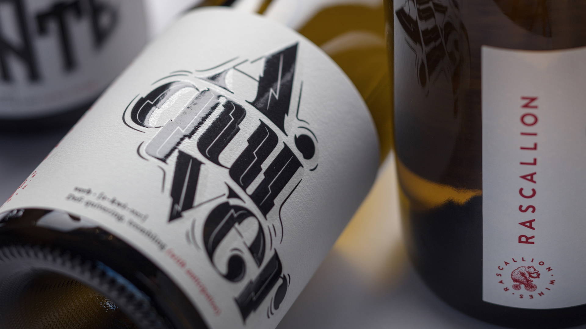 Featured image for The Typeface on These Wines Cleverly Illustrates their Meaning