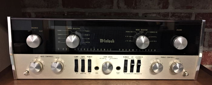 McIntosh C-22 VINTAGE HIGH END STEREO TUBE PREAMPLIFIER