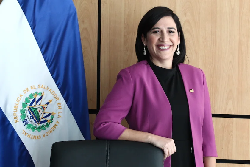 El Salvador's Minister of the Economy, Maria Luisa Hayem Brevé.