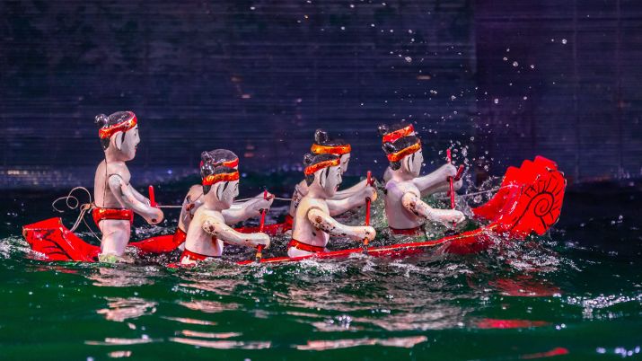 Water puppetry in Vietnam often features performances depicting rural life, folklore, and historical events, providing a unique window into Vietnamese traditions