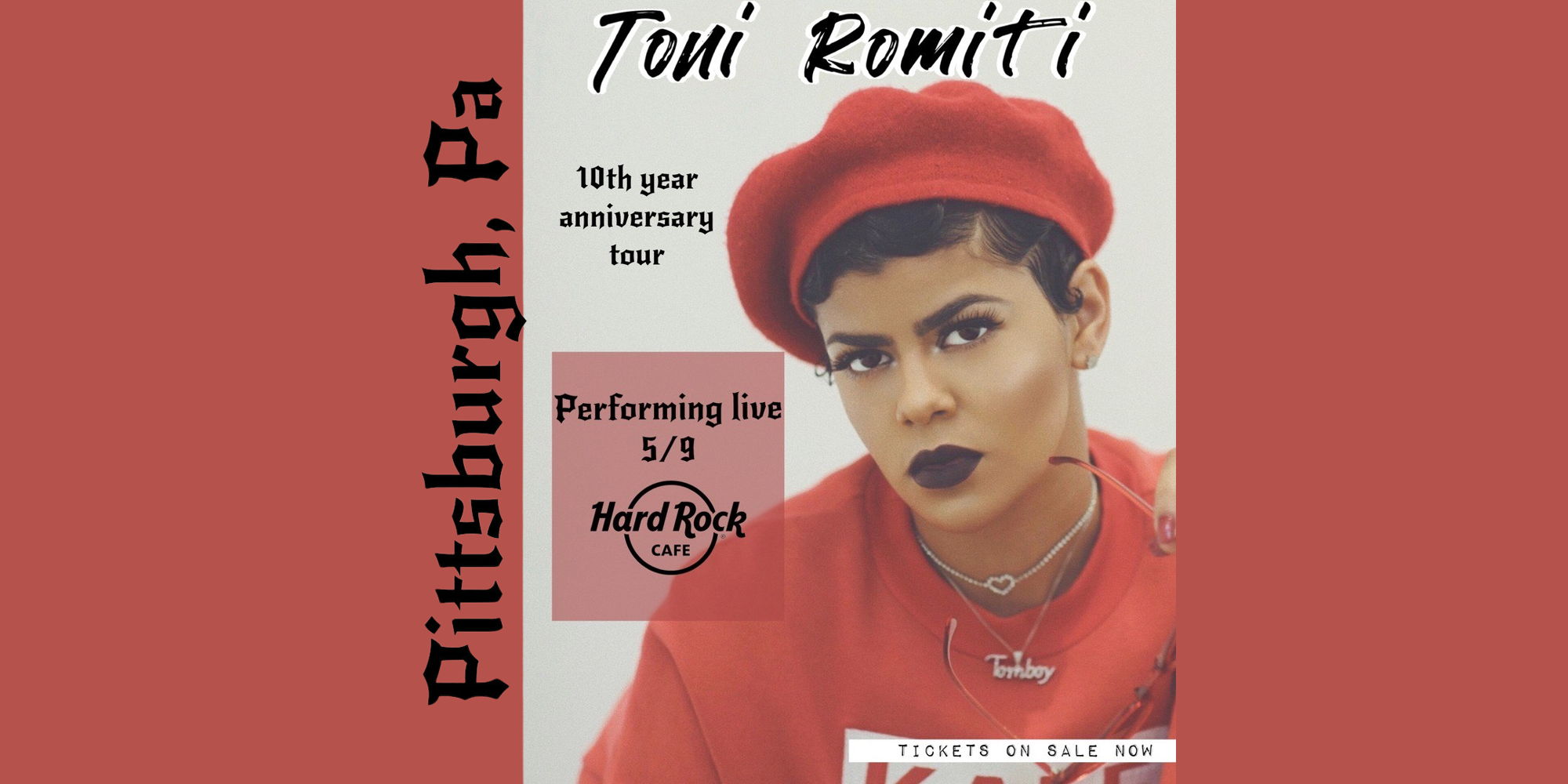Toni Romiti: 10 Year Anniversary Tour promotional image