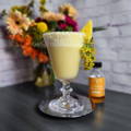 royal rose cocktail with saffron