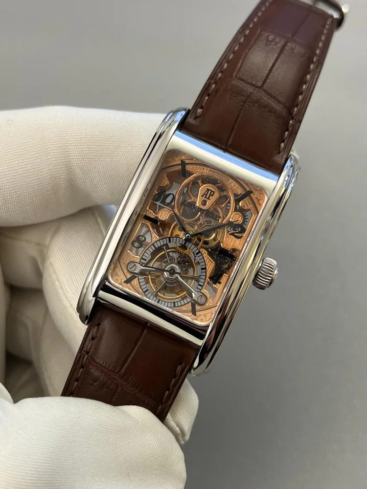 Audemars Piguet Edward Piguet Tourbillon Skeleton Platinum box + papers 2005