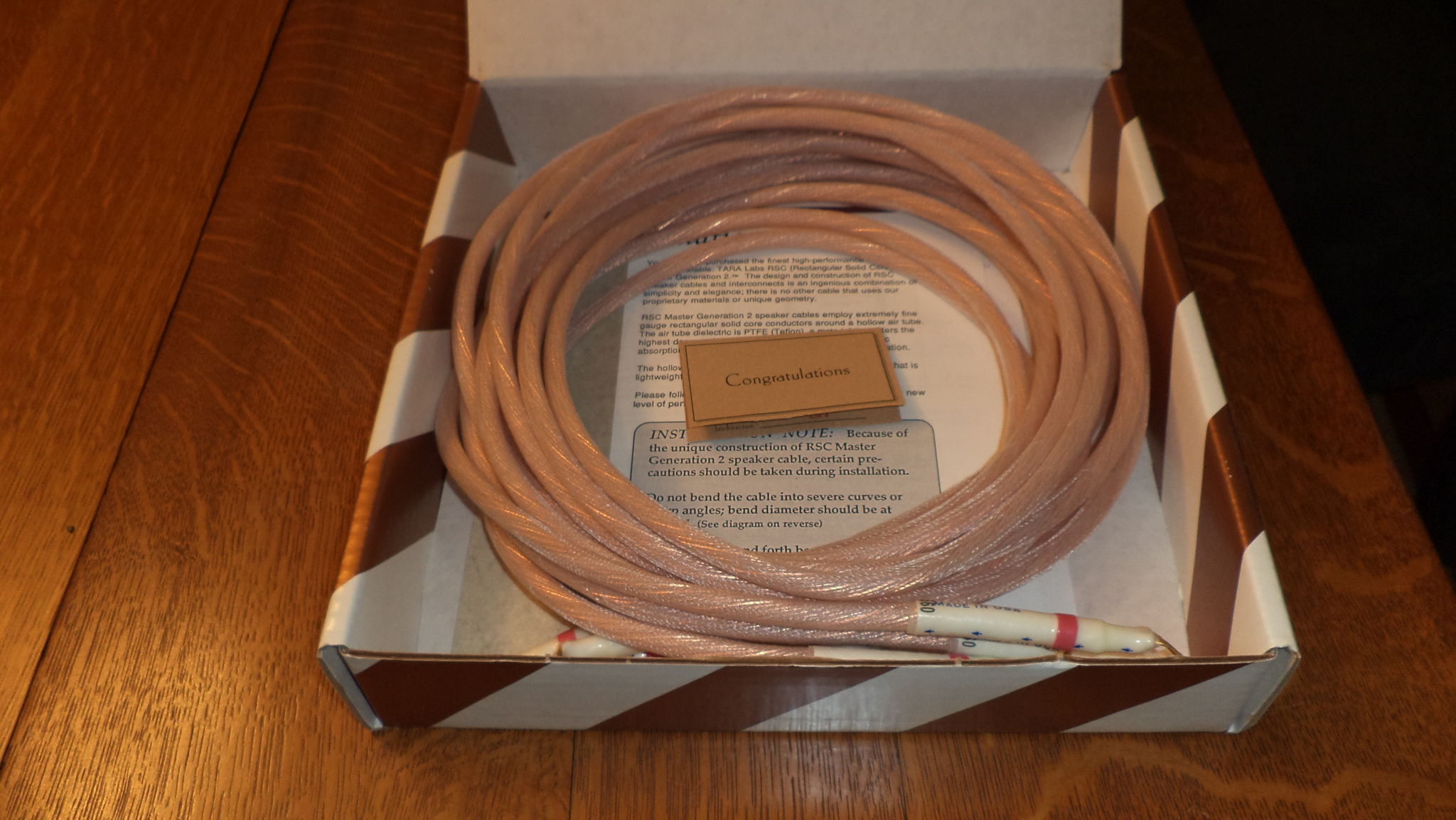 Tara Labs RSC 　Gen2　スピーカーケーブル TARA Labs RSC MASTER GEN 2 1.0m - 中古 | ウララカオーディオ