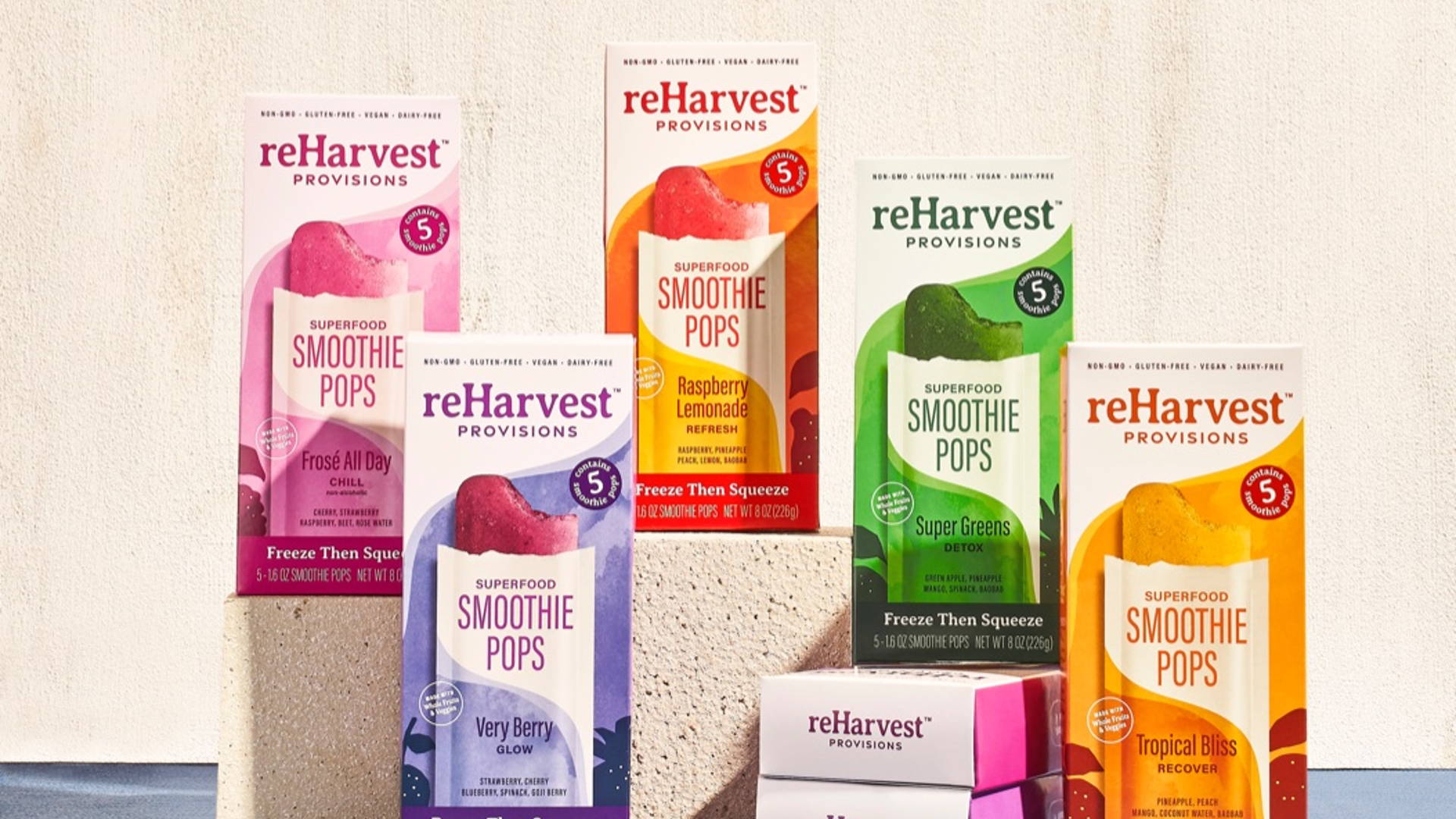 Featured image for reBLEND Superfood Smoothie Pops Are Officially Now ReHarvest Provisions Superfood Smoothie Pops
