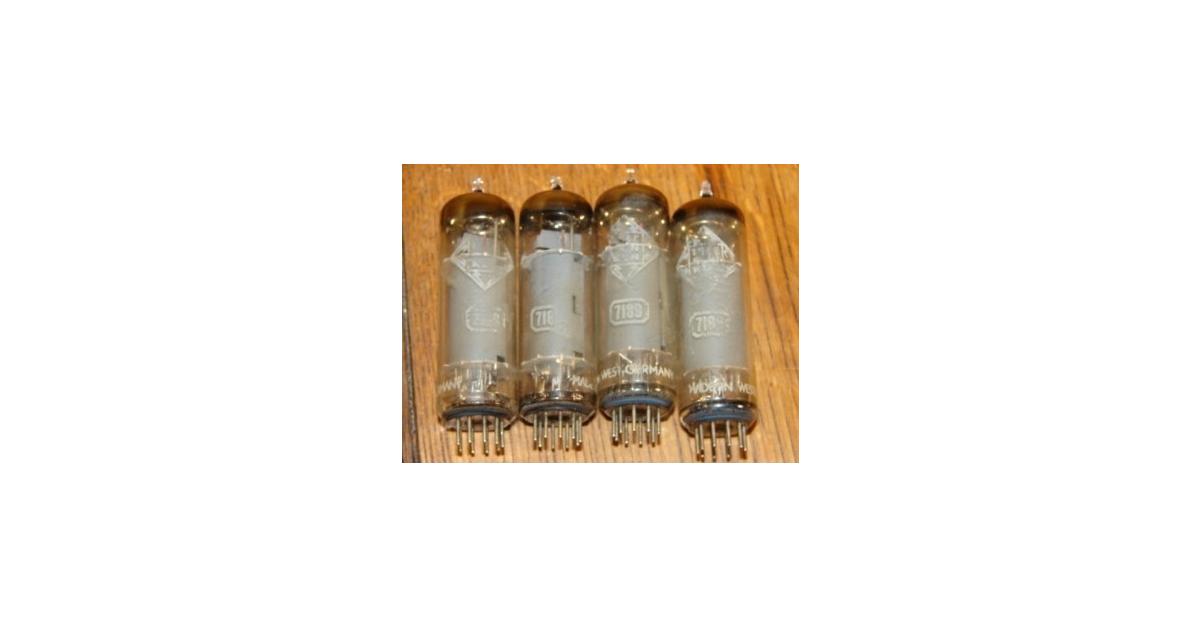 Paire De Tubes EL84 / 6BQ5 Telefunken Vintage Allemagne 1961 - Appairés Et Testés