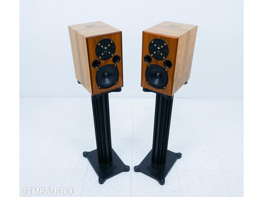 AE AE-1 Signature Bookshelf Speakers Santos Rosewood Pair w/ Stands (15058)