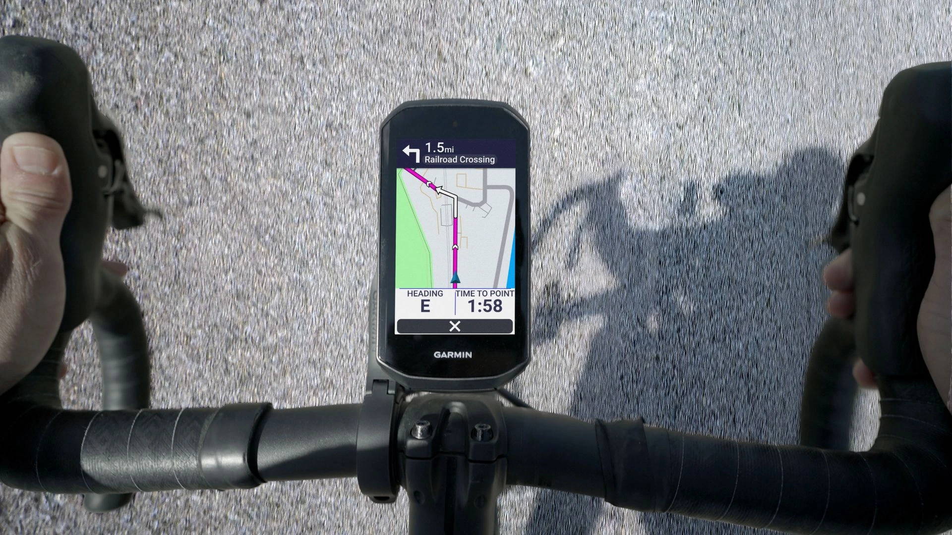 Garmin GPS application for bicycles. 