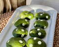 Brown butter matcha cookies