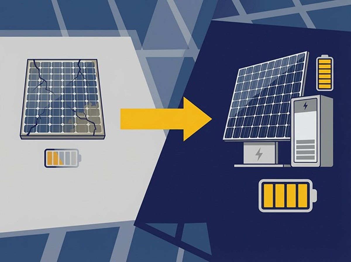 Grafik Repowering alte PV-Anlage