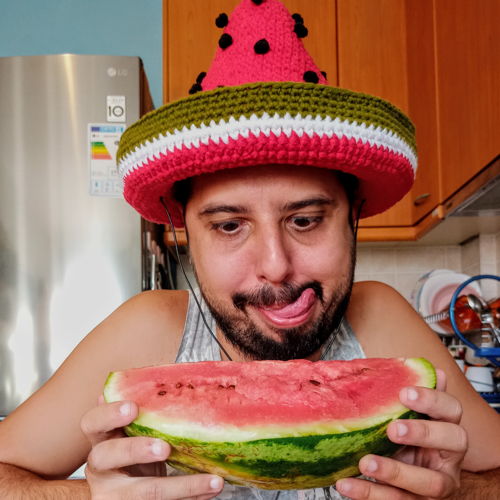 Watermelon sombrero for Halloween
