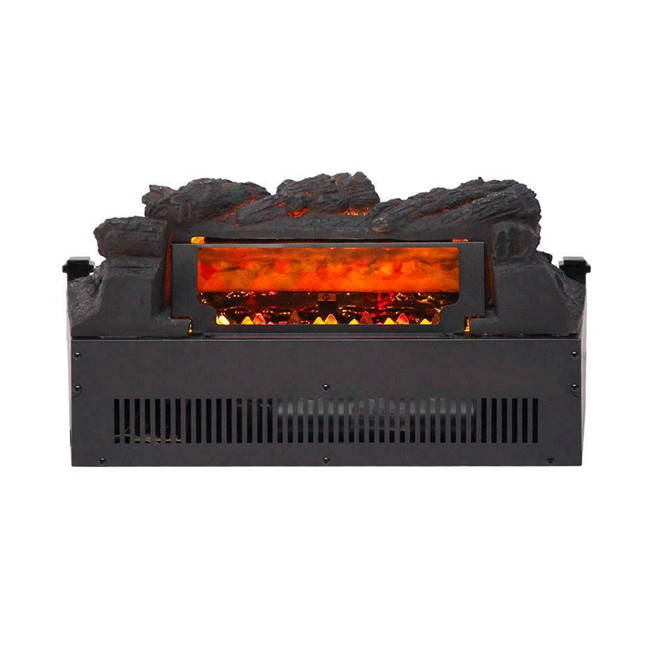 Compact Electric Fireplace Stove, Freestanding Stove Heater with Realistic Flame