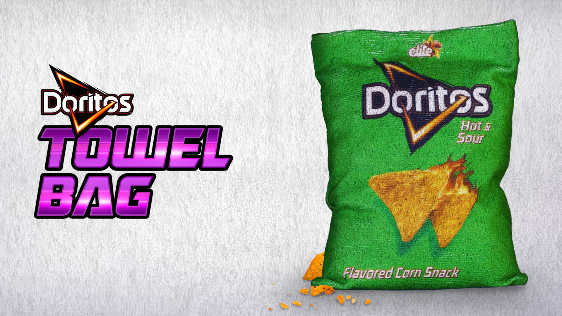 Featured image for New Doritos Towel Bag Promises No More Cheese Fingers