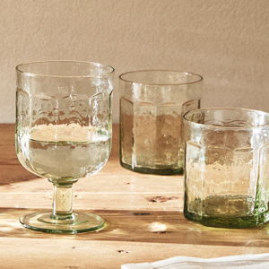 Hammered Glassware Set