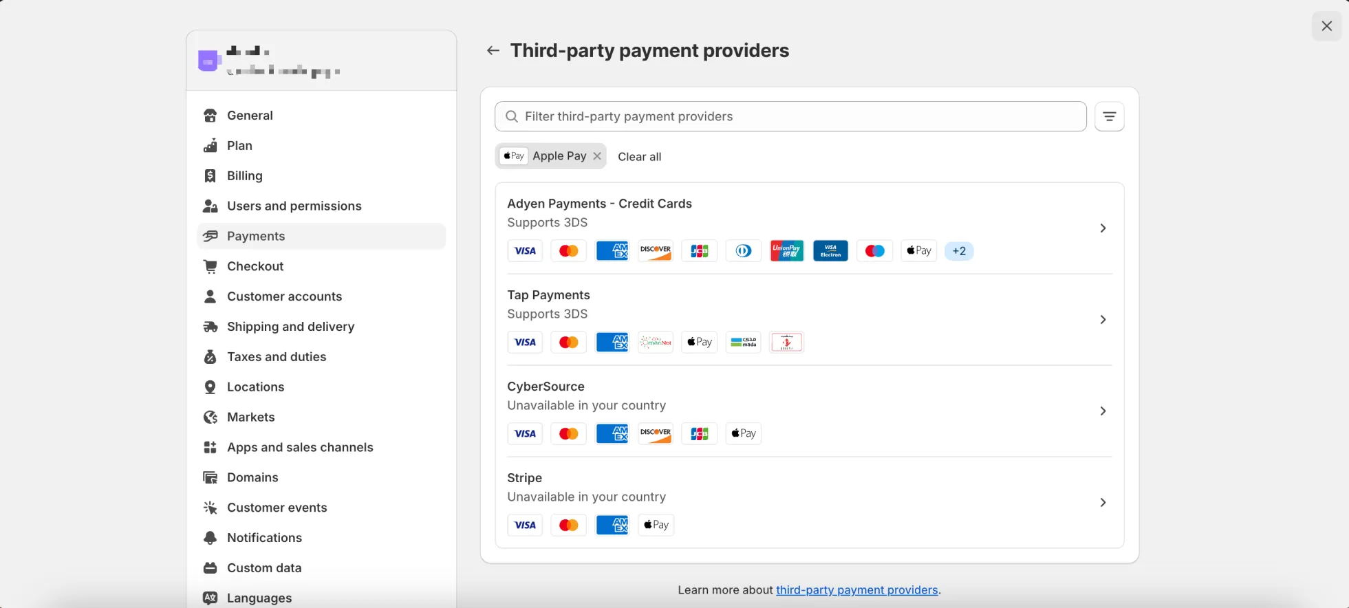 Enable Apple Pay