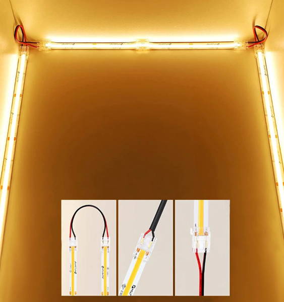 cable connector for bending your LED strips around a corner