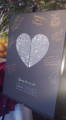 couples fingerprint heart guest book alternative